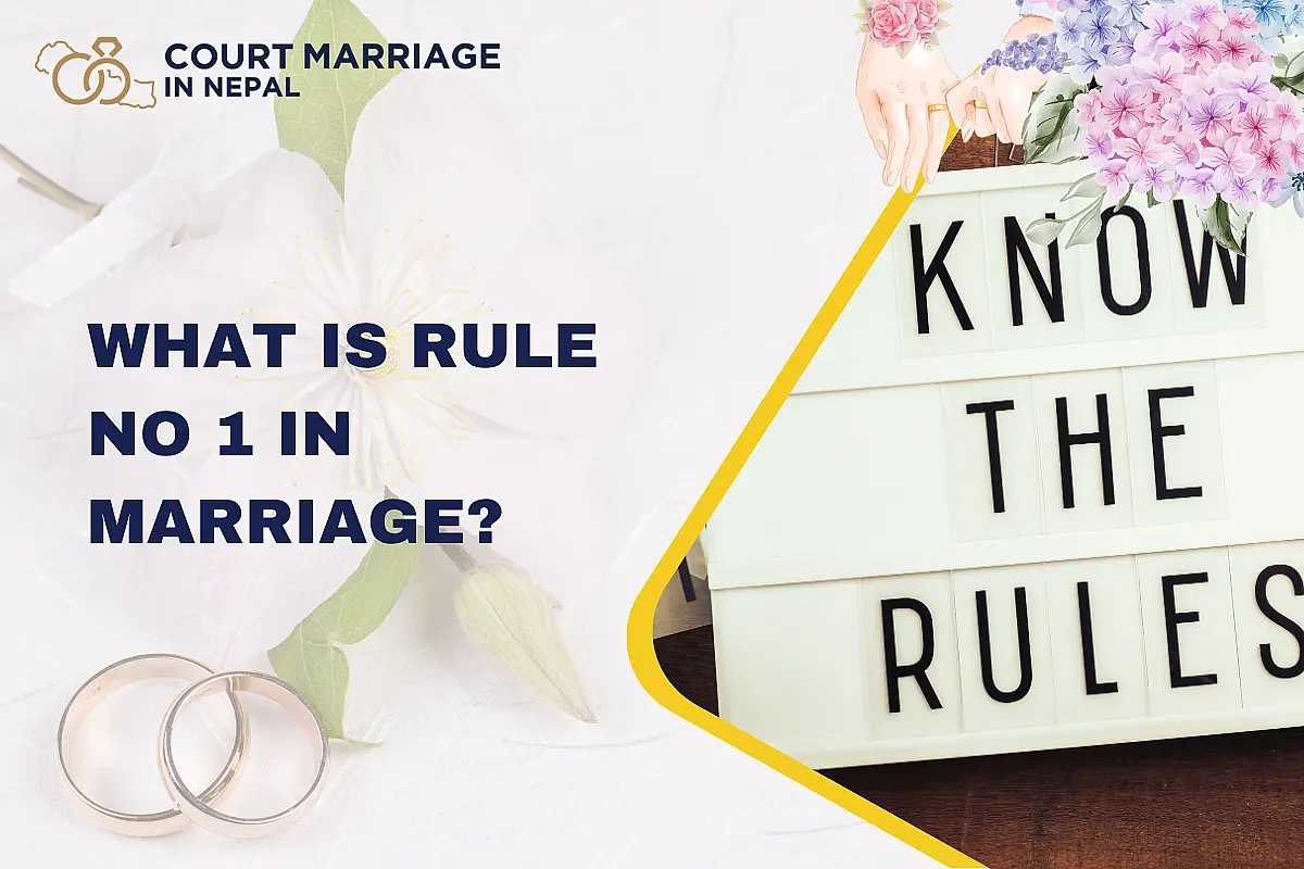 What is Rule No 1 in Marriage?